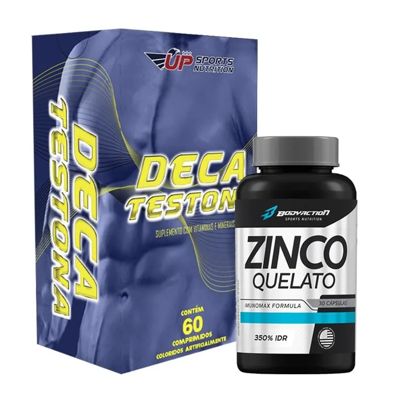 Deca Testona Up Sports + Zinco Quelato 30Mg Body Action