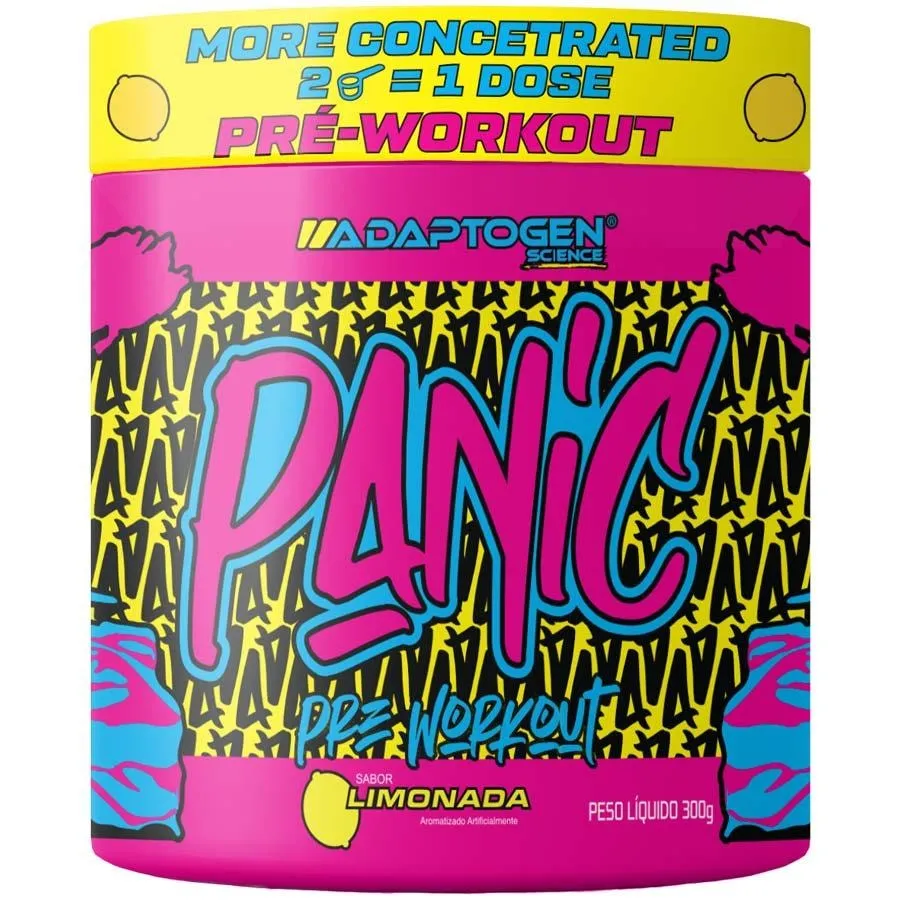 Pré Treino Panic Adaptogen Super Concentrado 300G Explosivo - Limonada