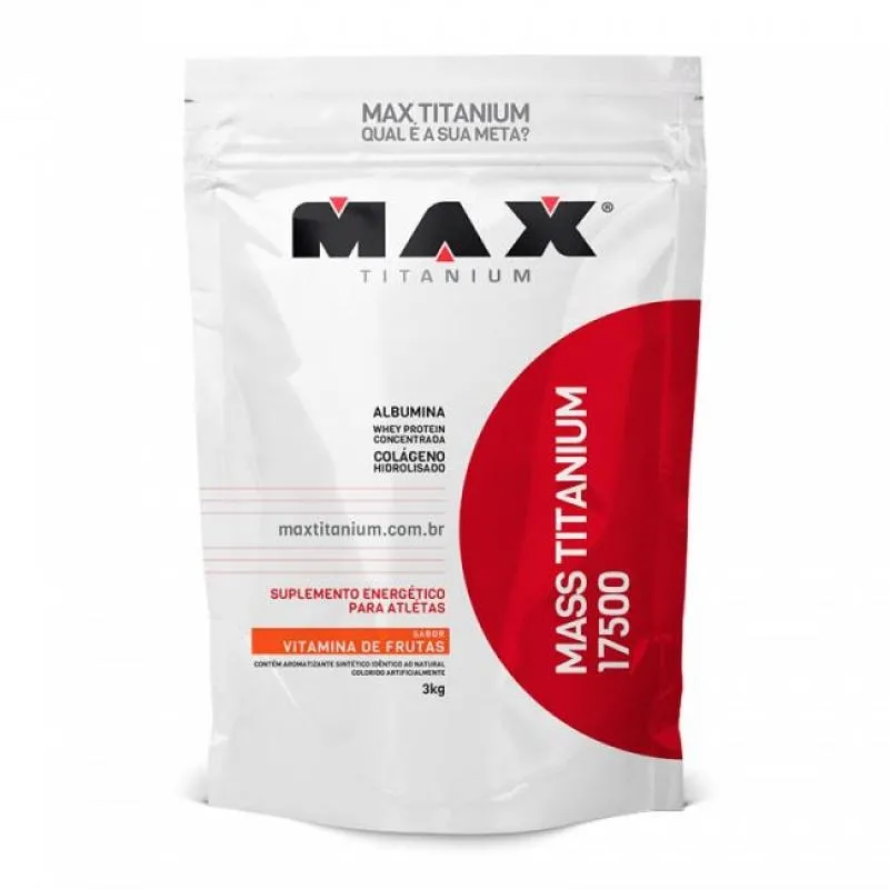 Mass Titanium 17500 3Kg - Vitamina De Frutas - Max Titanium