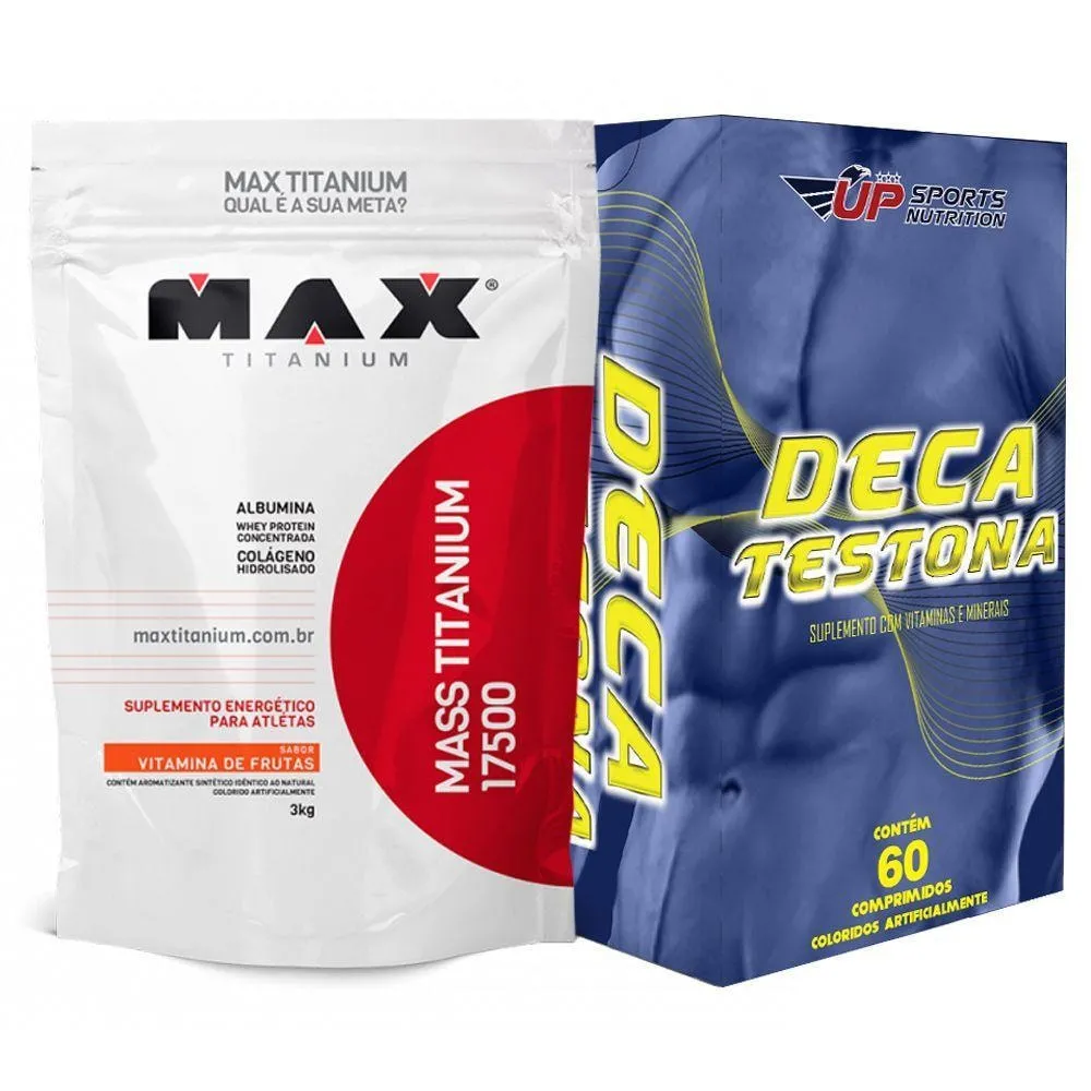 Kit Mass Titanium 17500 3Kg Frutas + Deca Testona Com 60