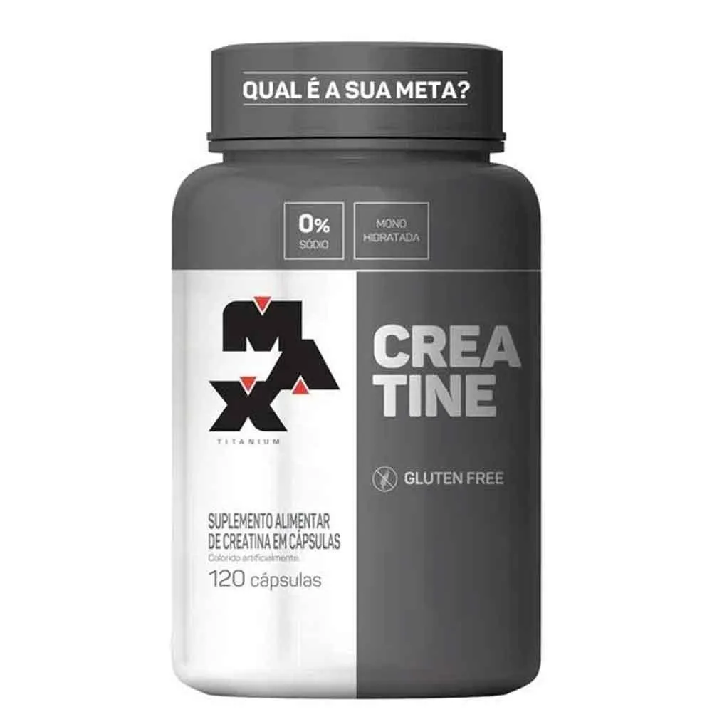 Creatina Com 120 Cápsulas Max Titanium