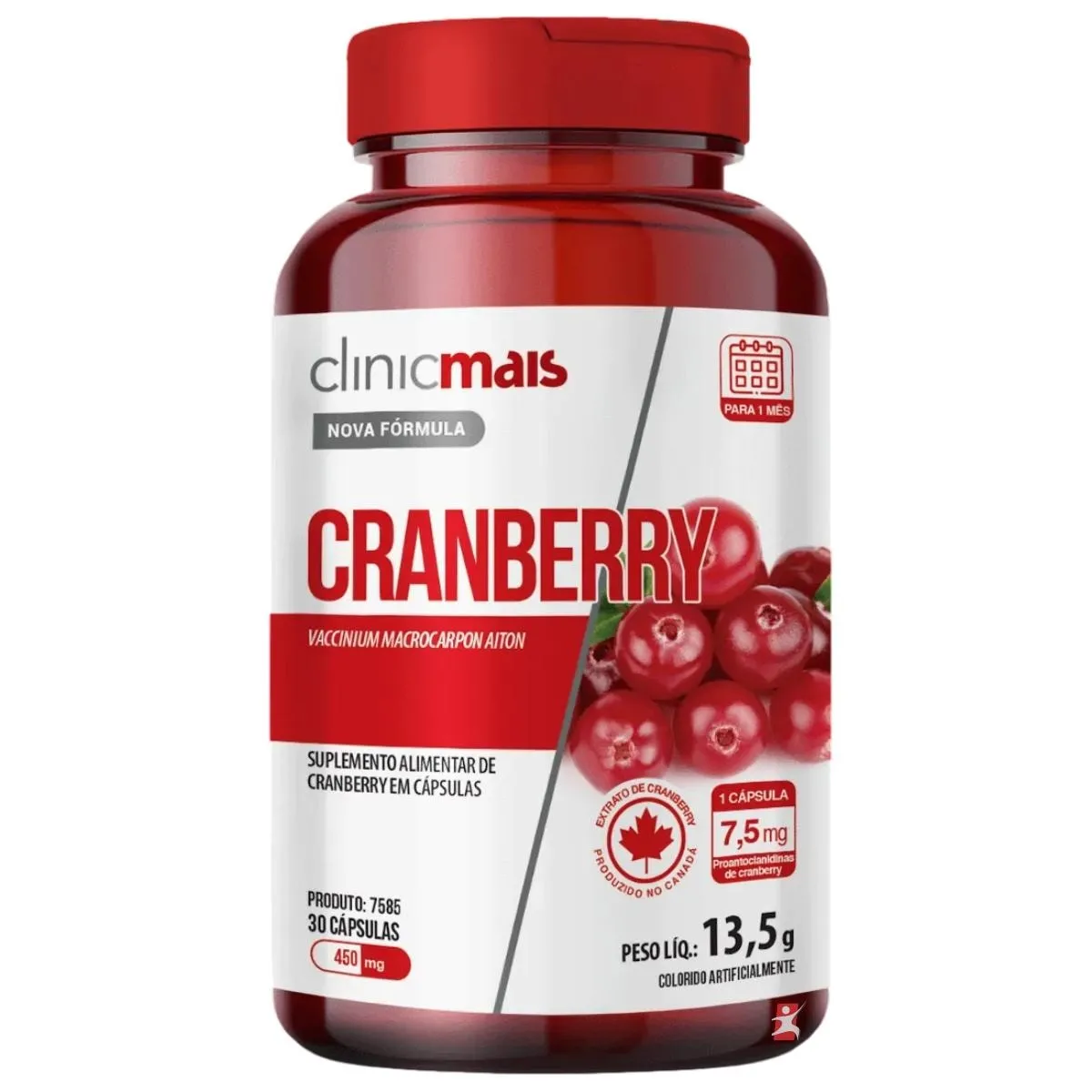 Cranberry Proantocianidinas Antioxidante 30 Cápsulasulas Clinicmais