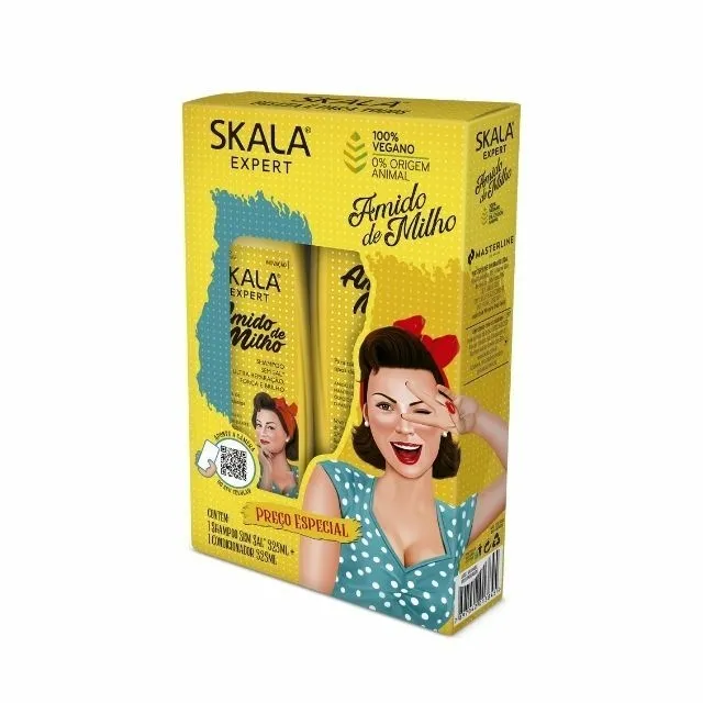 Shampoo + Condicionador Skala 325ml Amido De Milho