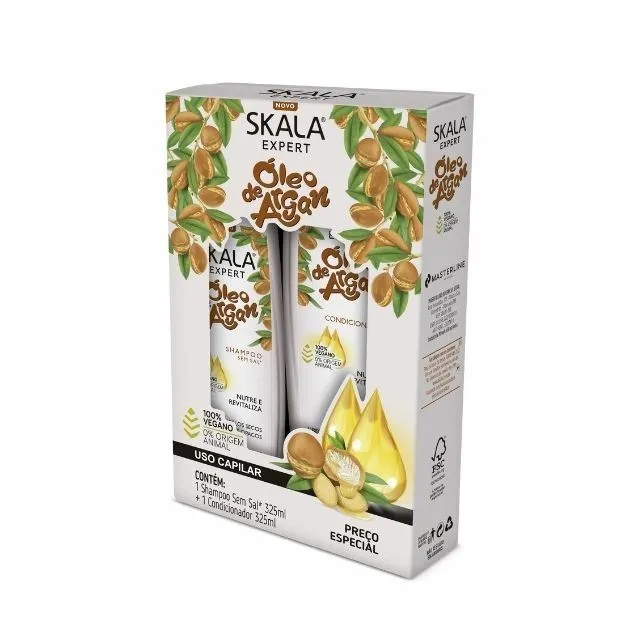 Shampoo + Condicionador Skala 325ml Óleo Argan