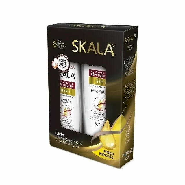 Shampoo + Condicionador Skala 325ml 12 Em 1