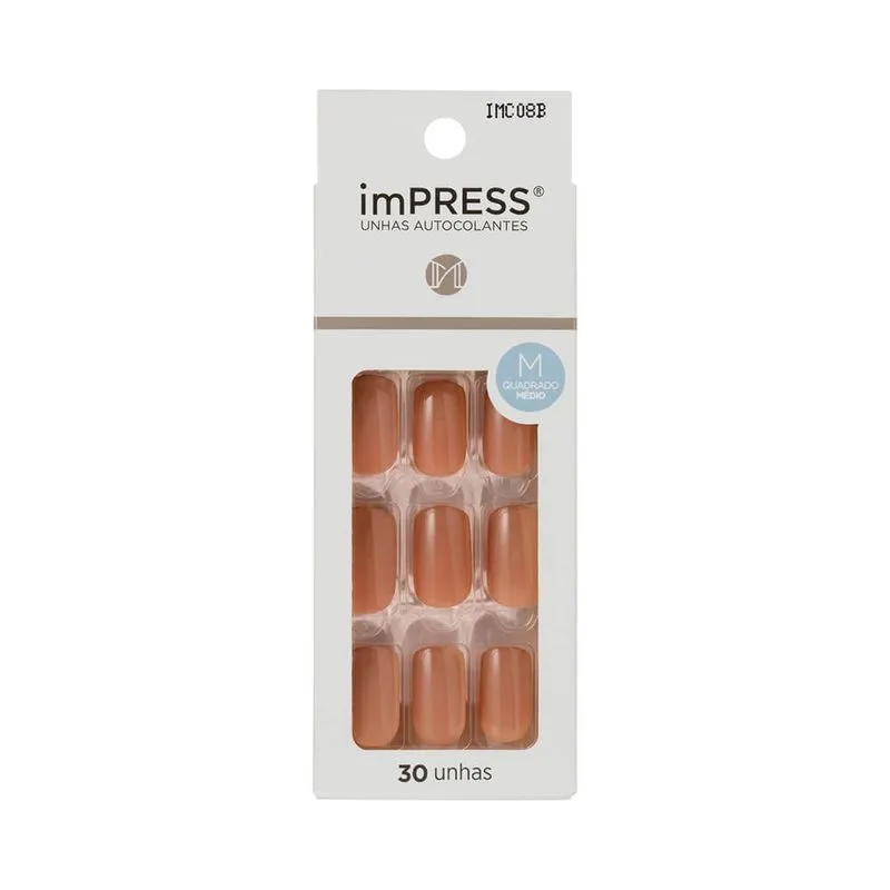 Unhas Impress Medium Hashtag 30UN. REF.IMC08B Kiss New York