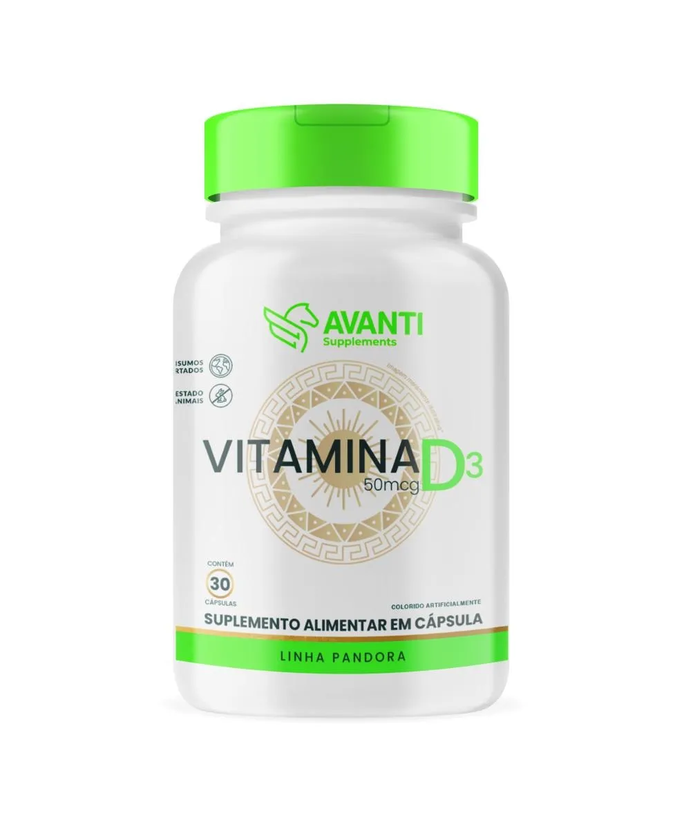 Vitamina D3 50mcg 30 Cápsulas - Avanti Supplements