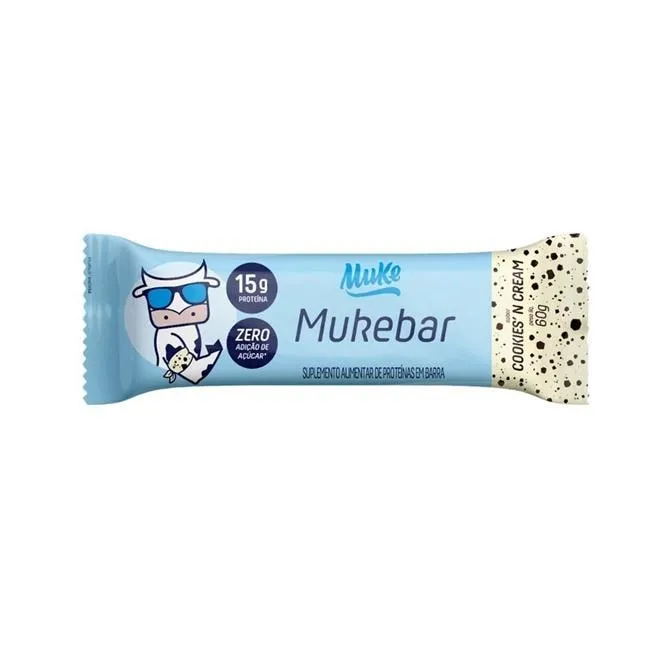 Barra Proteica Muke Mukebar Cookiesn Cream 60g