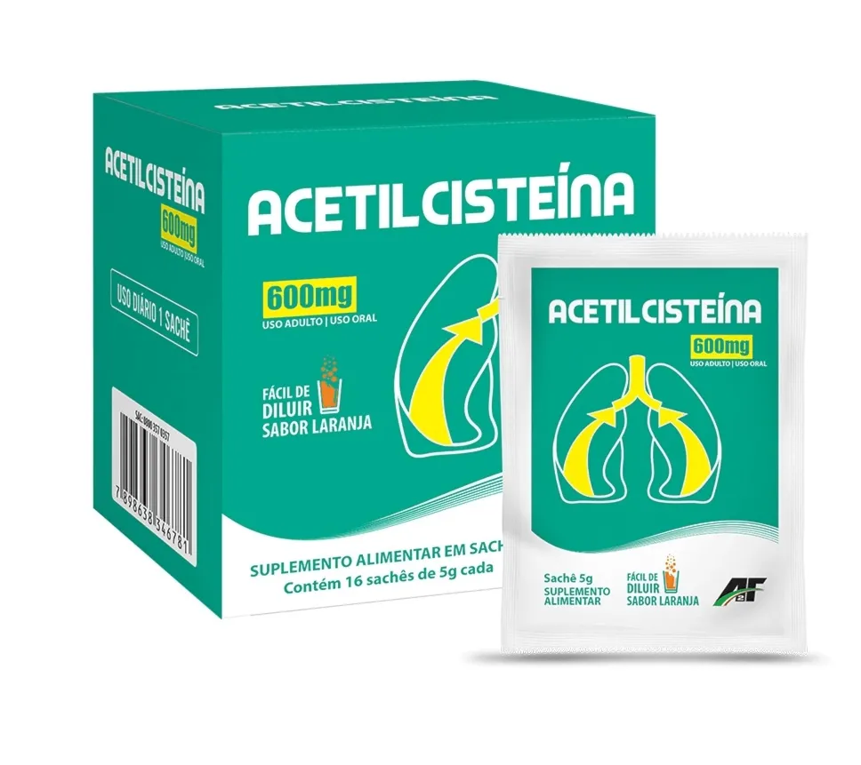 Acetilcisteína sache A2F CX/16 sachês