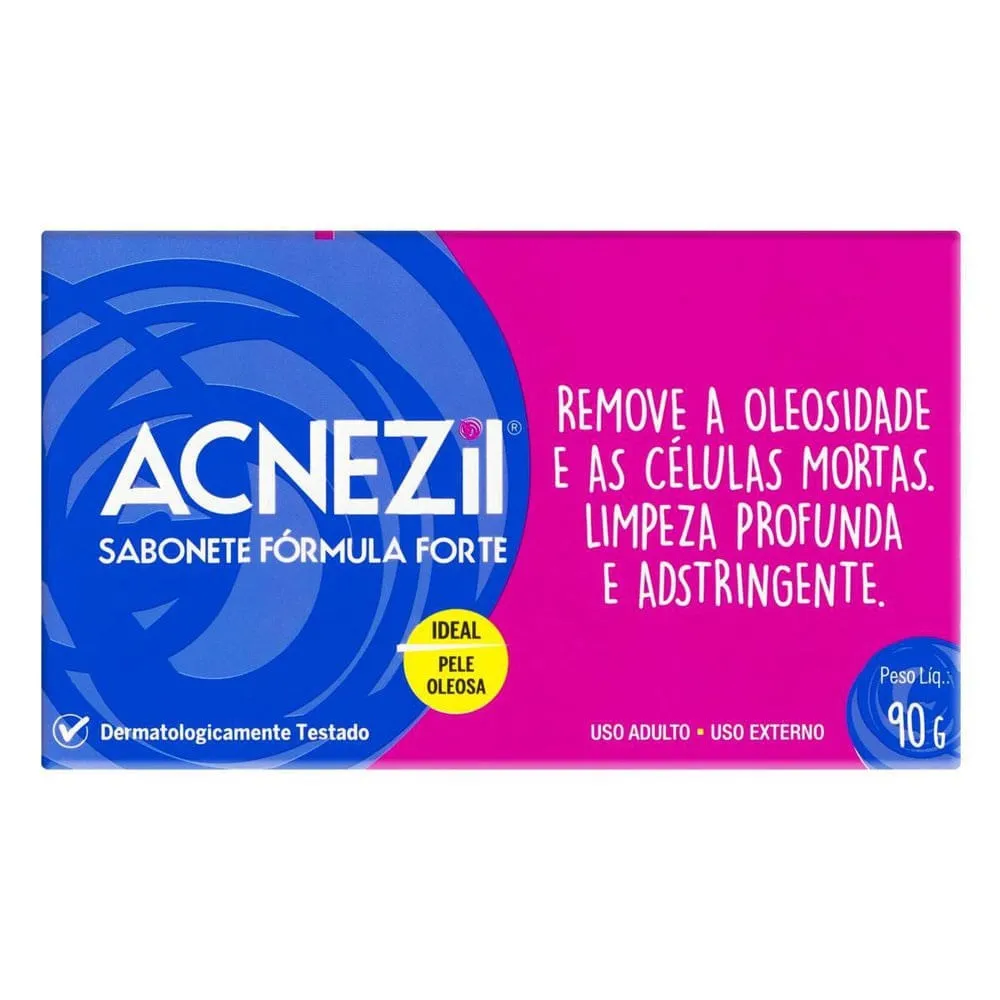 Acnezil Fórmula Forte Facial Sabonete Barra 90g