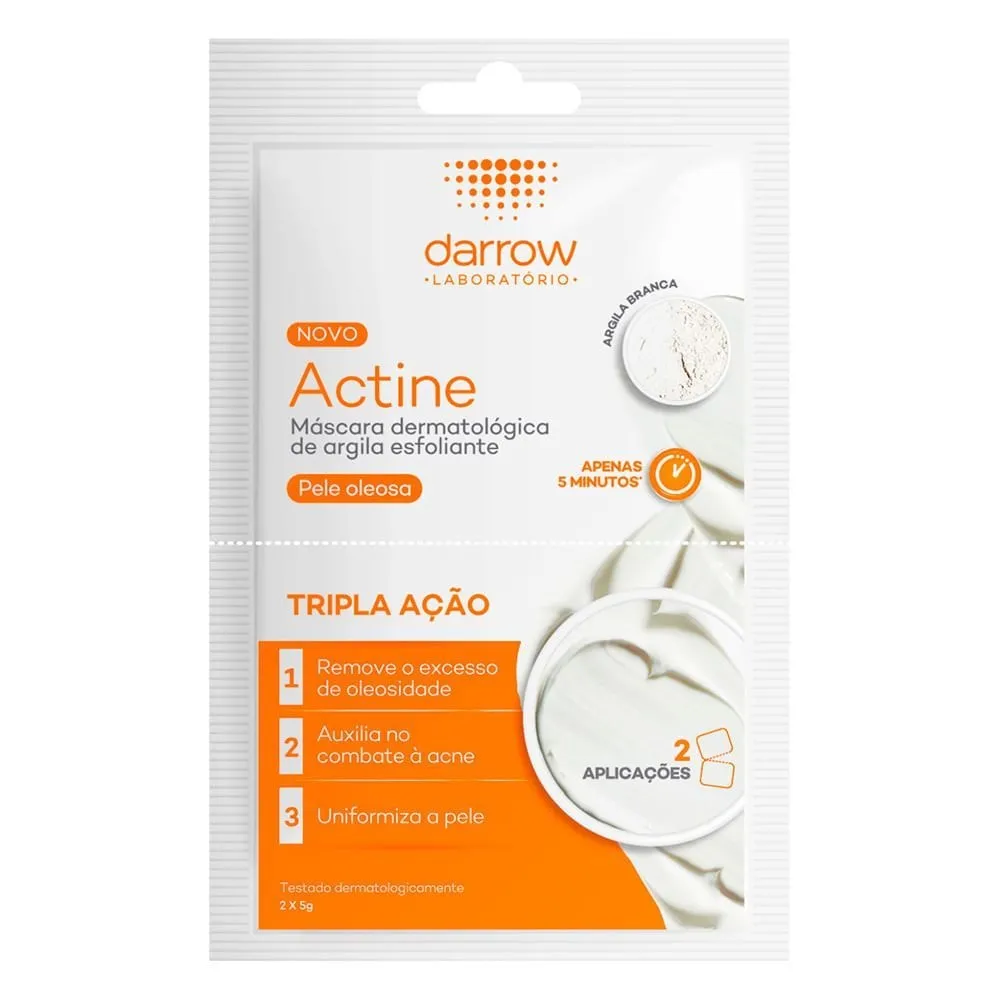 Actine Darrow Máscara Esfoliante Facial de Argila Sachê 2x5g