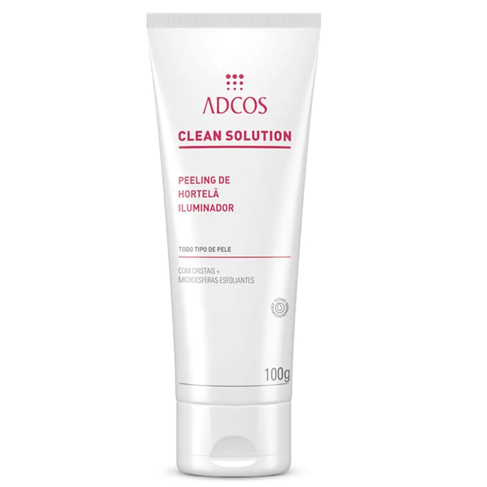 Adcos Clean Solution Peeling de Hortelã Iluminador 100g