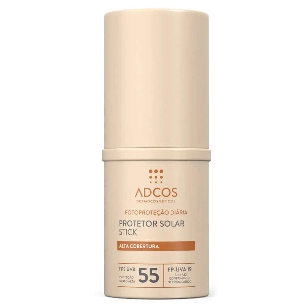 Base Stick Adcos Fotoproteção Peach FPS55 17g
