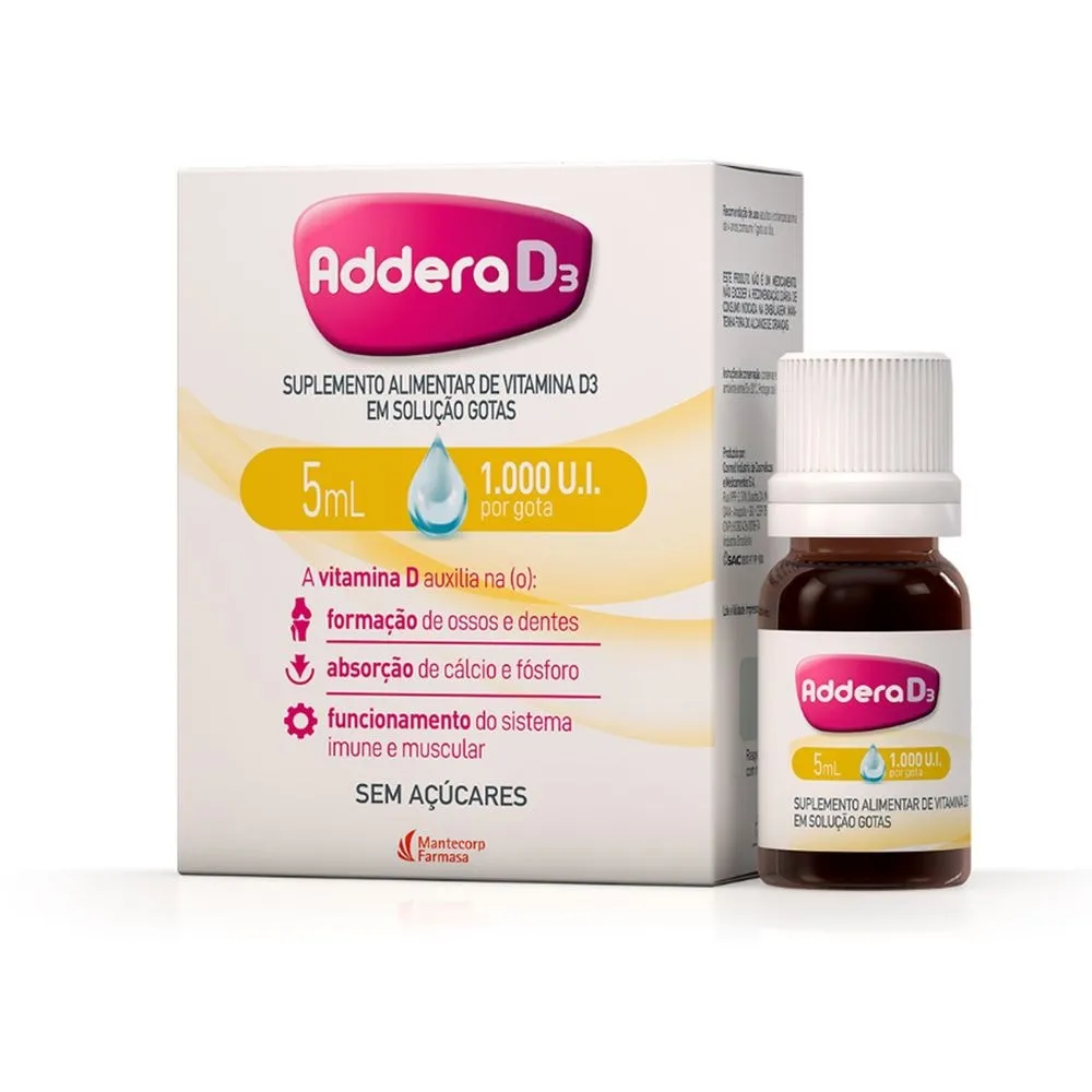 Addera D3 Gotas 5ml (Colecalciferol 1.000UI/ml)