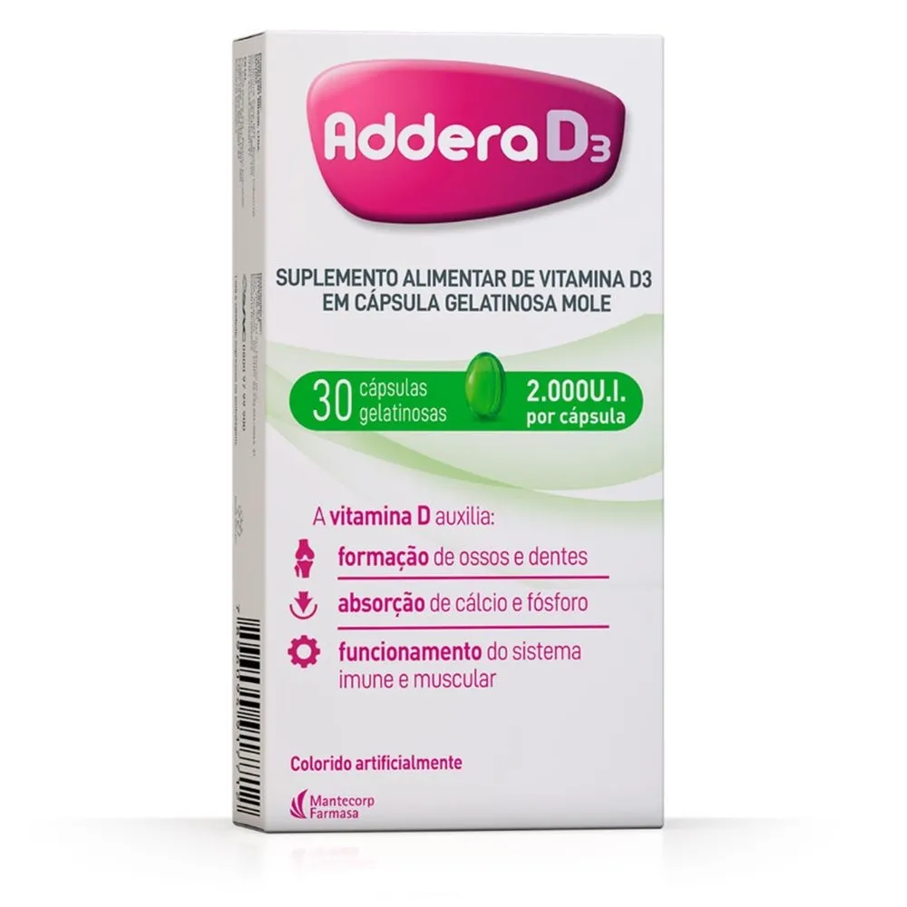 Addera D3 2.000UI 30 Cápsulas