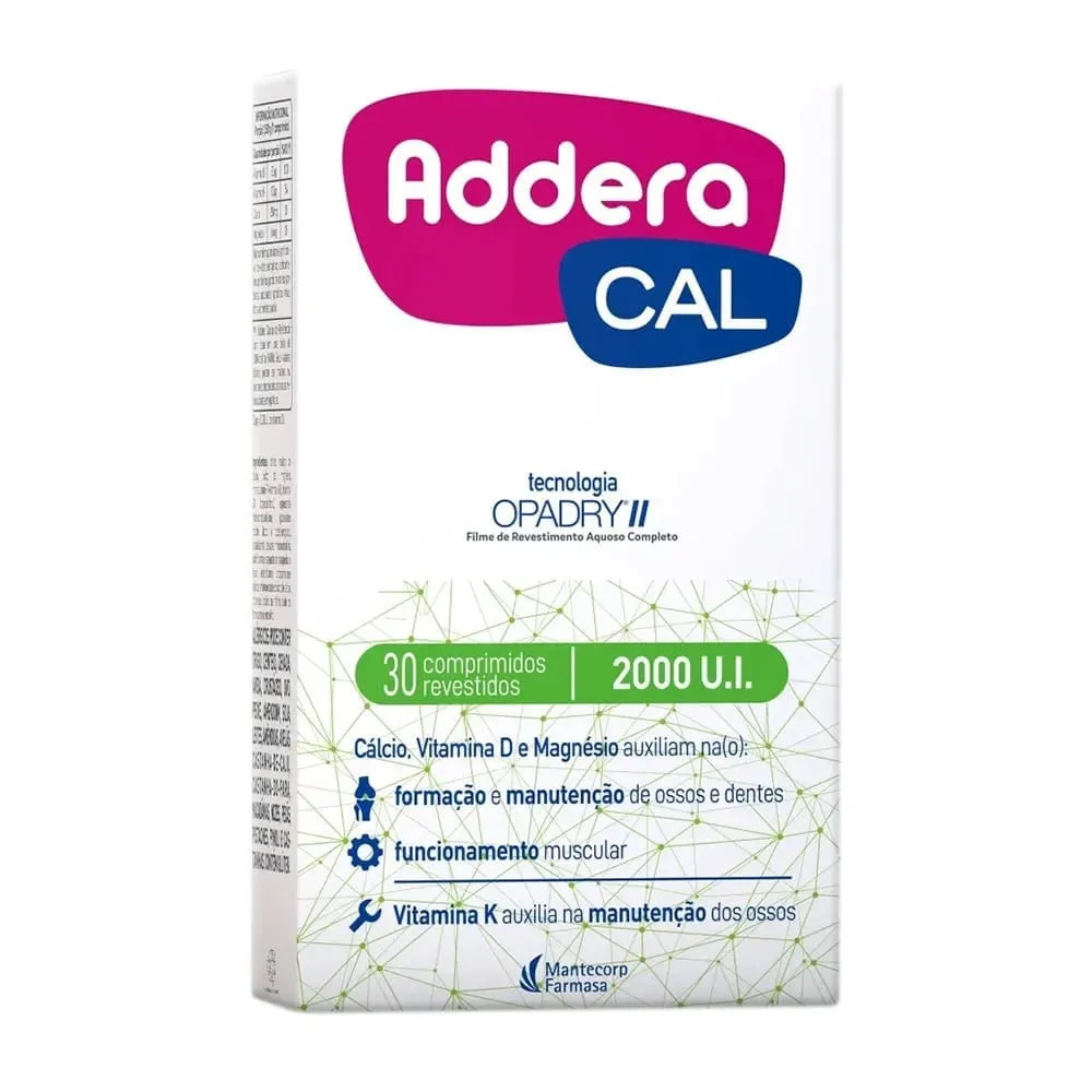 Addera Cal 2.000UI 30 comprimidos revestidos