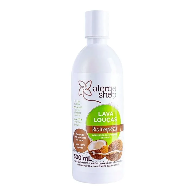 Lava Louças Hipoalergênico Biolimpeza Alergoshop 500ml