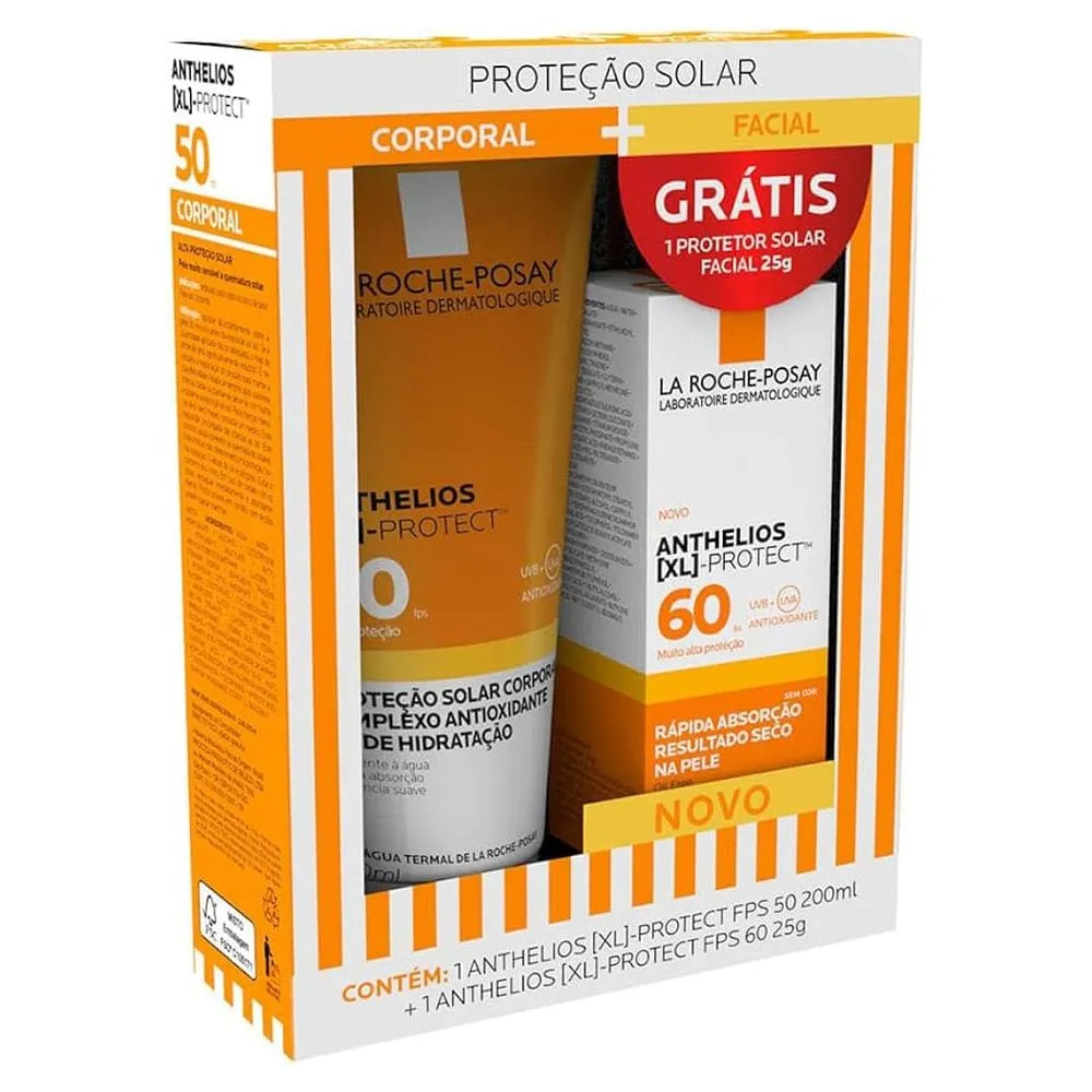 Kit Protetor Solar Anthelios XL FPS50 200mL+Facial FPS60 25g