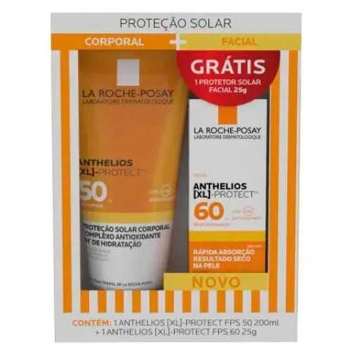 Kit La Roche-posay Anthelios Xl Protect Protetor Solar Fps50 200ml + Fps60 25g