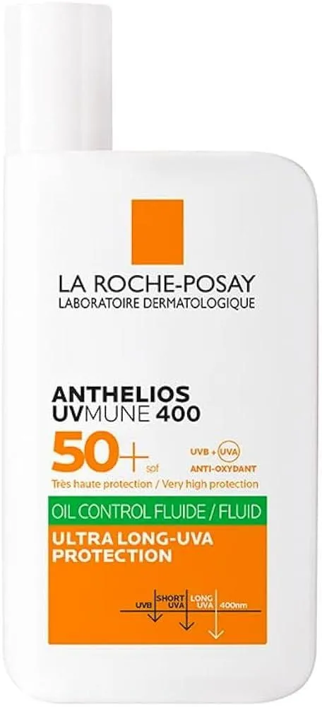 Protetor solar facial La Roche-Posay Anthelios UVMune 400 Airlcium Antioleosidade FPS 60 50ml