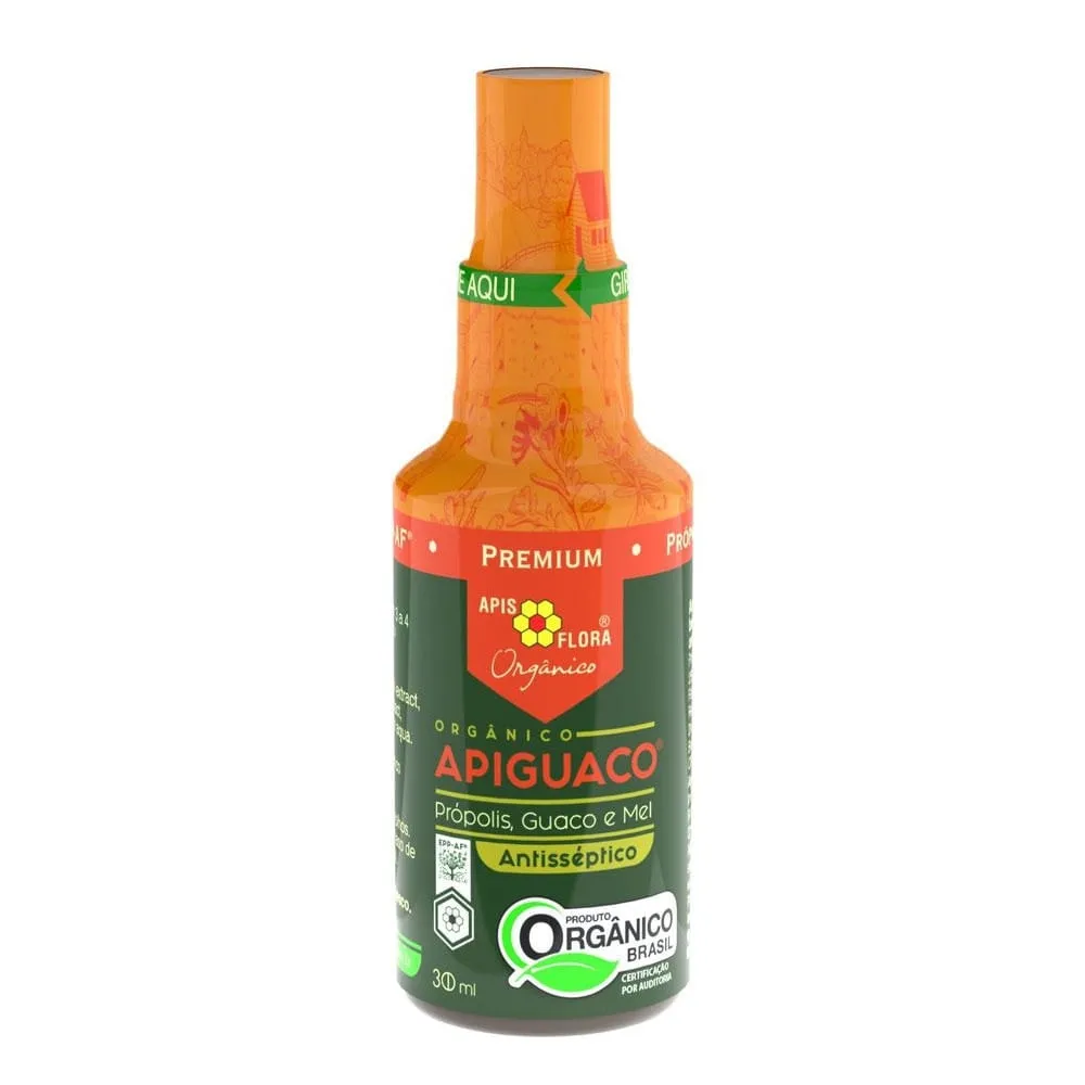 Apiguaco Antisséptico Orgânico Própolis,Guaco,Mel Apis Flora