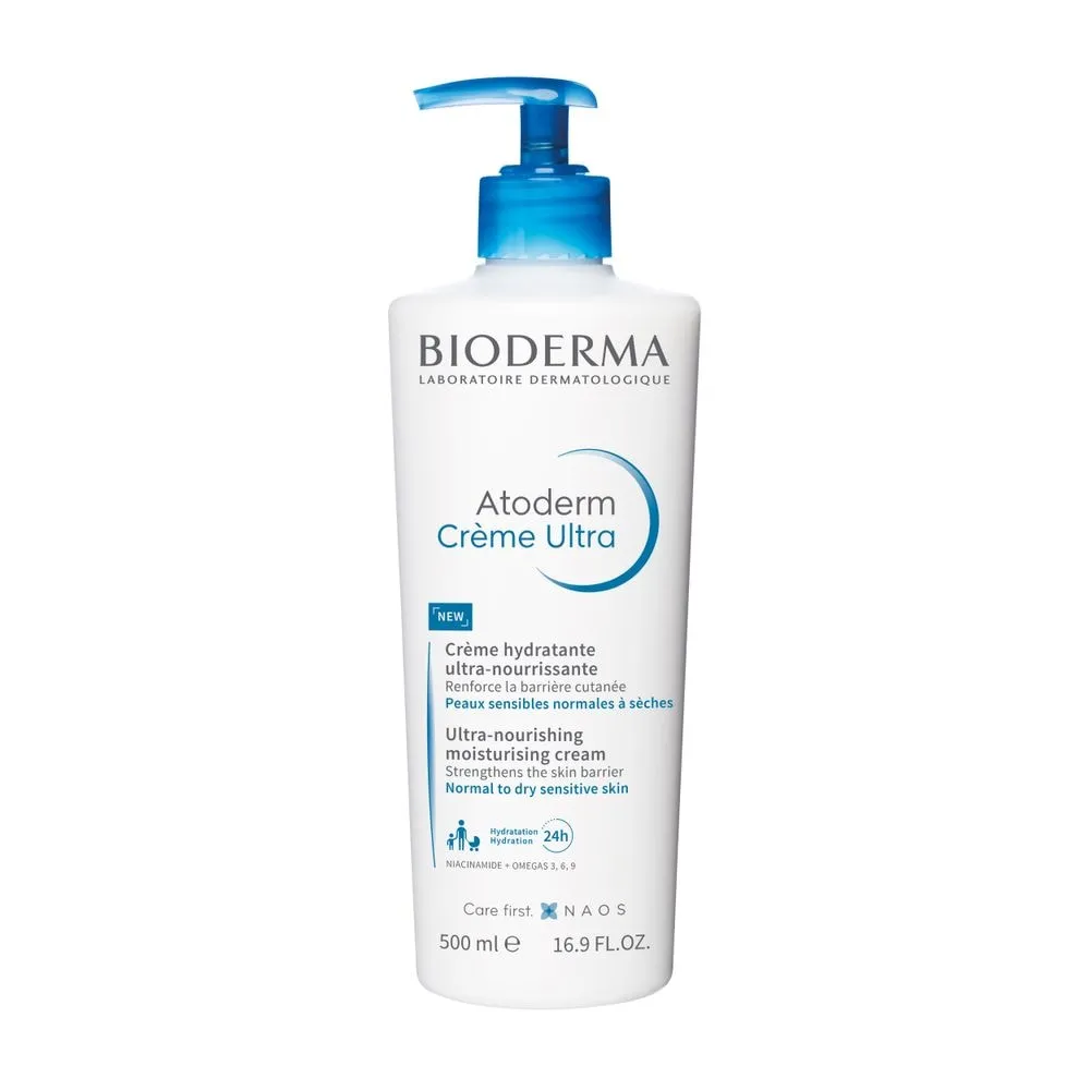 BIODERMA Atoderm Creme Ultra - Hidratação Corporal Diária Ultra Sensorial e Eficaz para Peles Normais e Secas 500ml