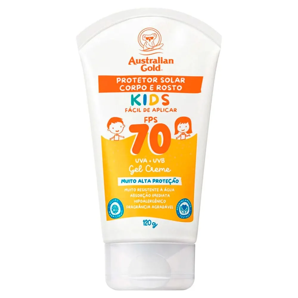 Protetor Solar Infantil Australian Gold Kids FPS70 120g