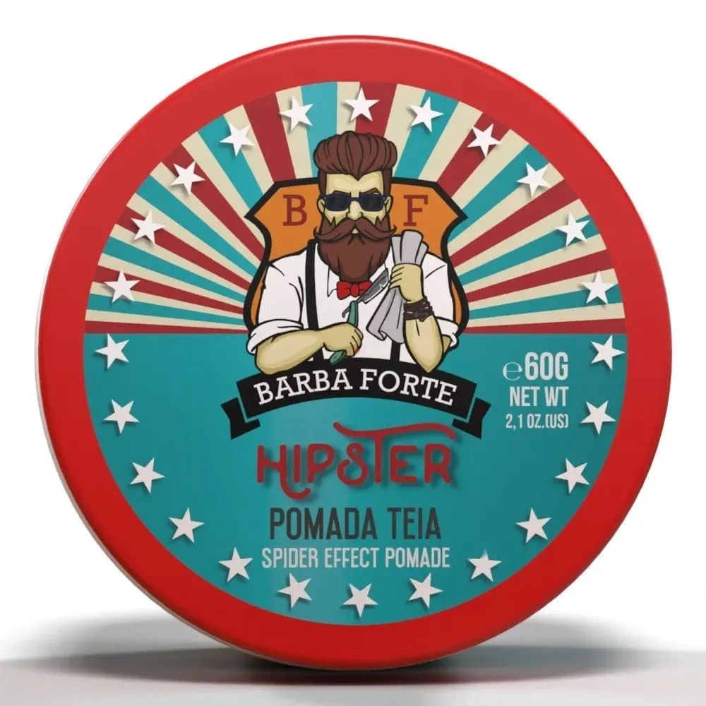 Barba Forte Hipster Pomada Efeito Teia 60g