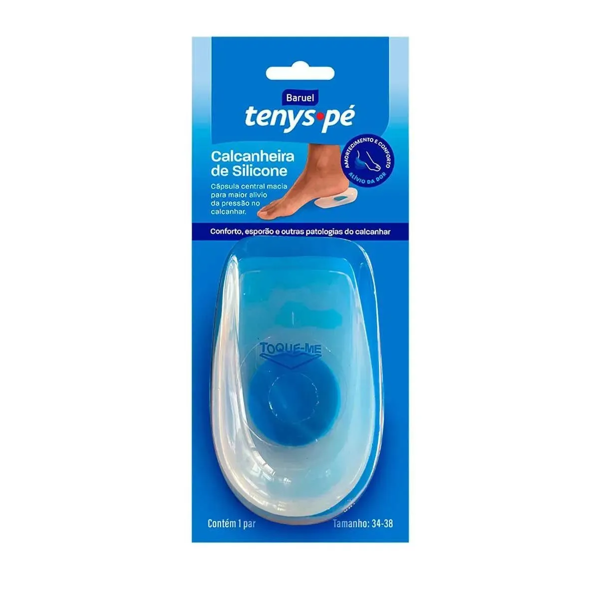 Tenys Pe Baruel Calcanheira Silicone 34 - 38 Cx12