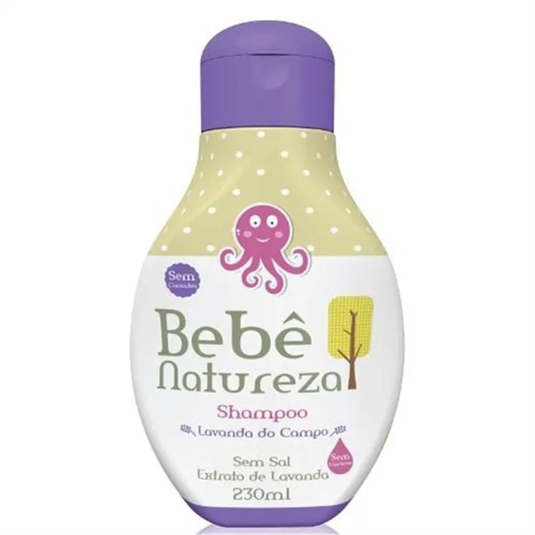 Shampoo Infantil Bebê Natureza Lavanda Do Campo 230ml