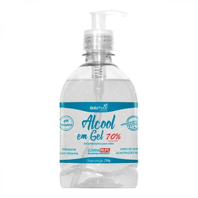 Álcool Gel Bellaphytus pump 290g