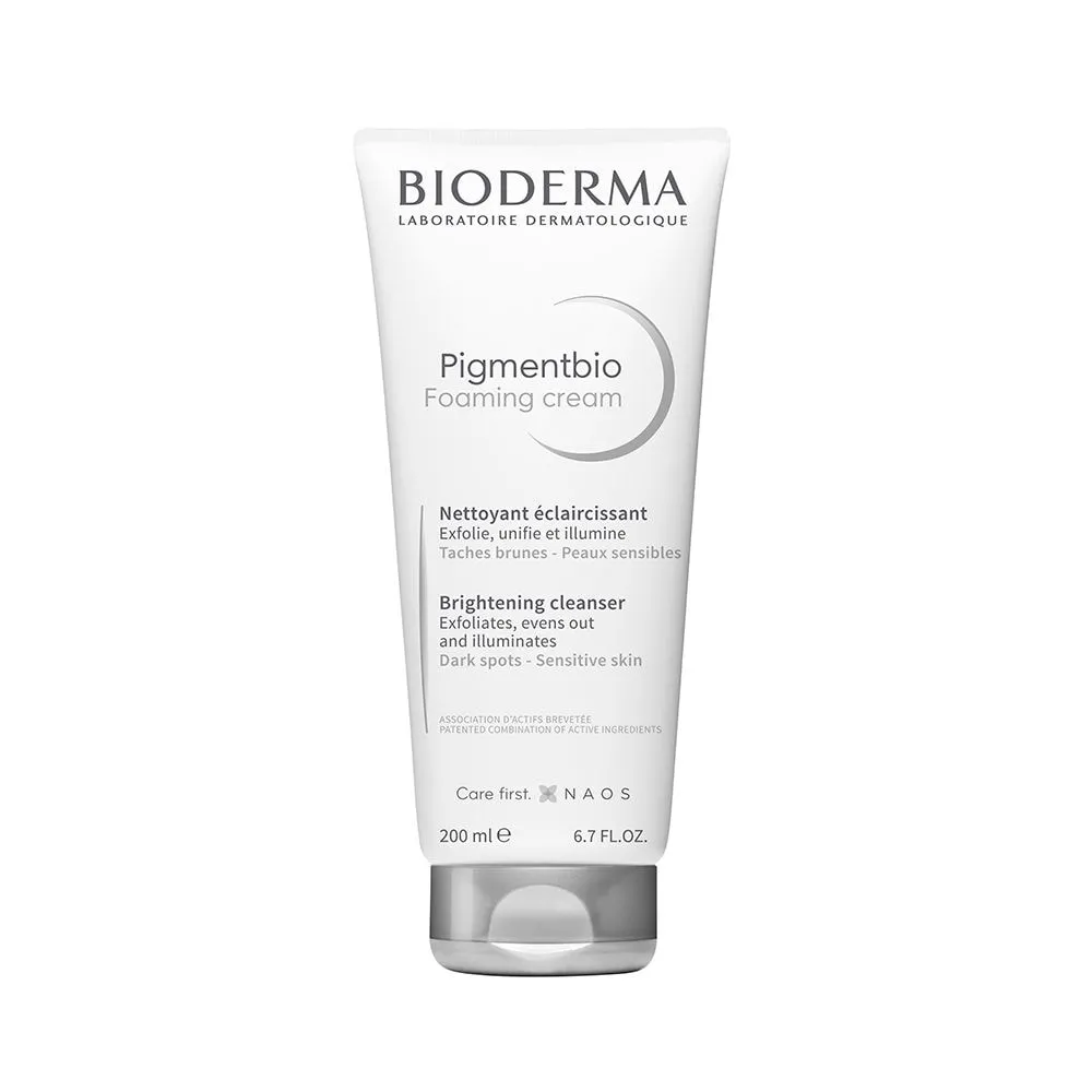 BIODERMA Pigmentbio Foaming Cream - Higiene Diária Clareadora para Rosto e Corpo 200ml