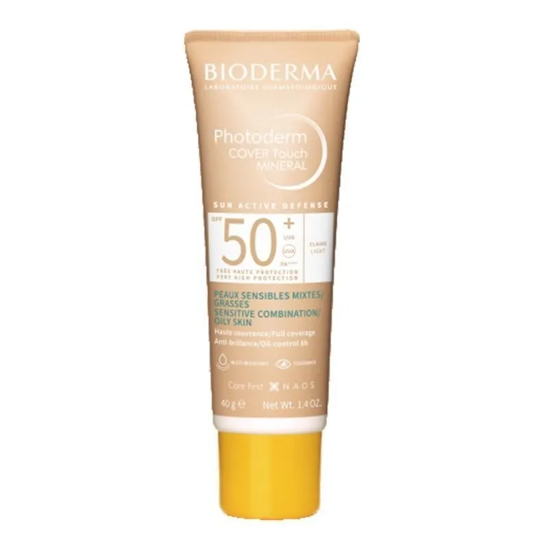 Protetor Solar Photoderm Cover Touch FPS 50 Cor clara Bioderma 40g