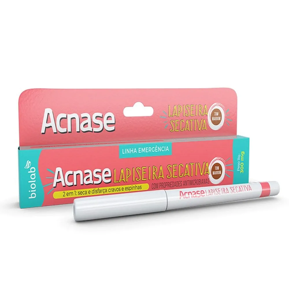 Acnase Lapiseira Secativa Antiacne Facial Marrom 0,3g