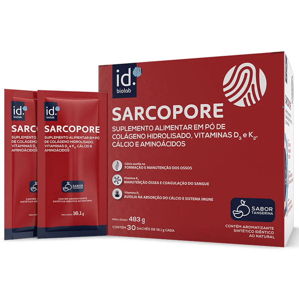 Sarcopore Colágeno Hidrolisado 30 sachês 16,1g cada