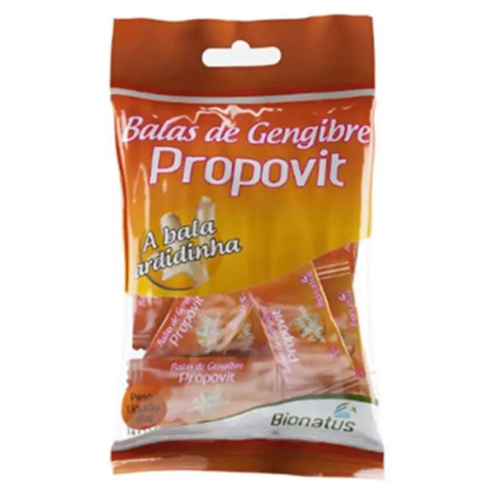 Bala Dura Bionatus Gengibre 40g | Com 10 Unidades