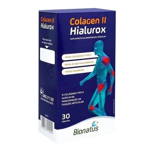 Hialurox Colágeno Tipo II Bionatus 30 Cápsulas