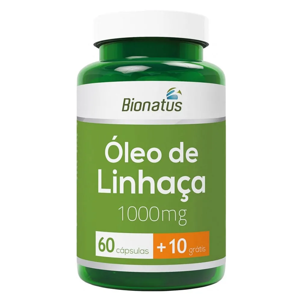 Óleo de Linhaça Bionatus 1000mg | Com 70 Cápsulas