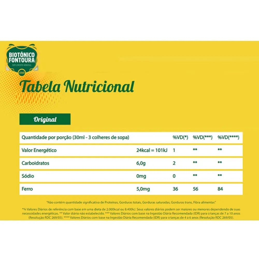 Biotônico Fontoura N Solução Oral 400ml