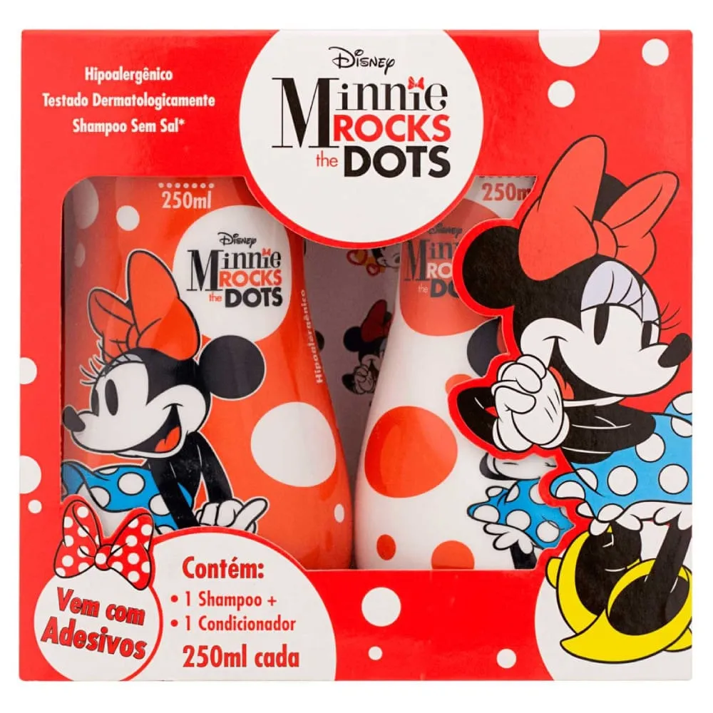 Kit Biotropic Minnie Rocks The Dots Shampoo 250ml + Condicionador 250ml