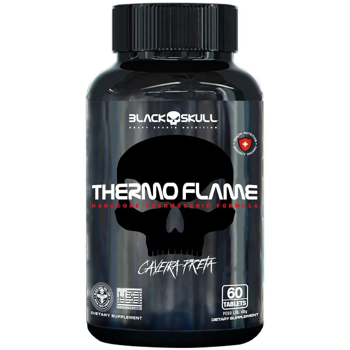 Termogênico Thermo Flame Black Skull 60 Tabletes