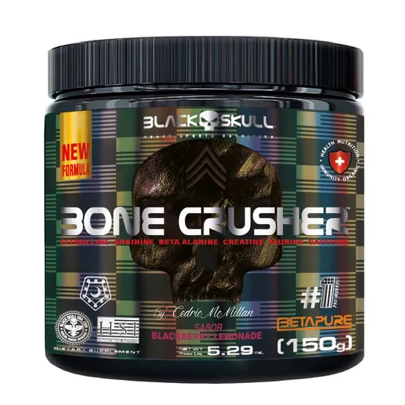 Pré-Treino Bone Crusher Blackberry Lemonade Black Skull 150g