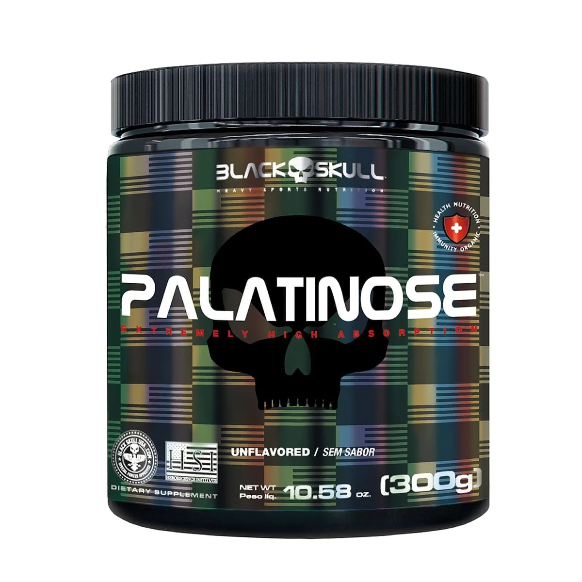 Palatinose Sem Sabor Black Skull 300g