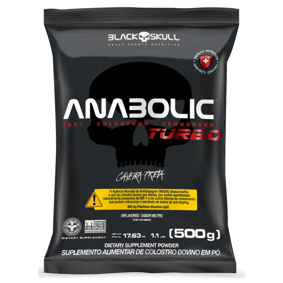 Anabolic Turbo Colostro Bovino Refil Black Skull 500g