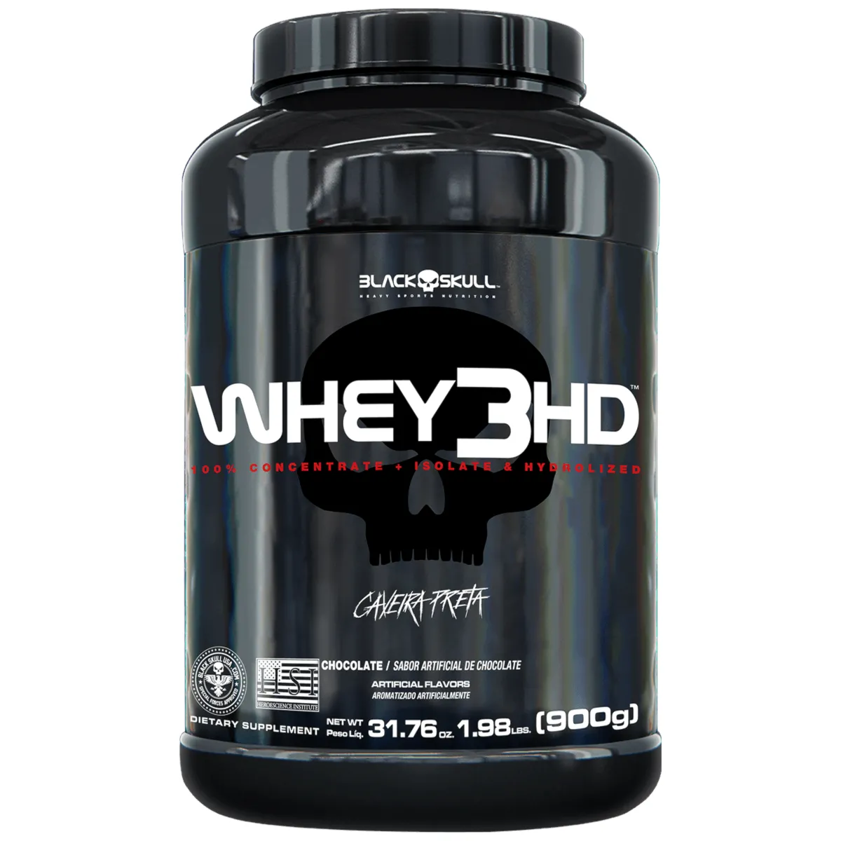 Whey Protein 3HD Chocolate Black Skull 900g