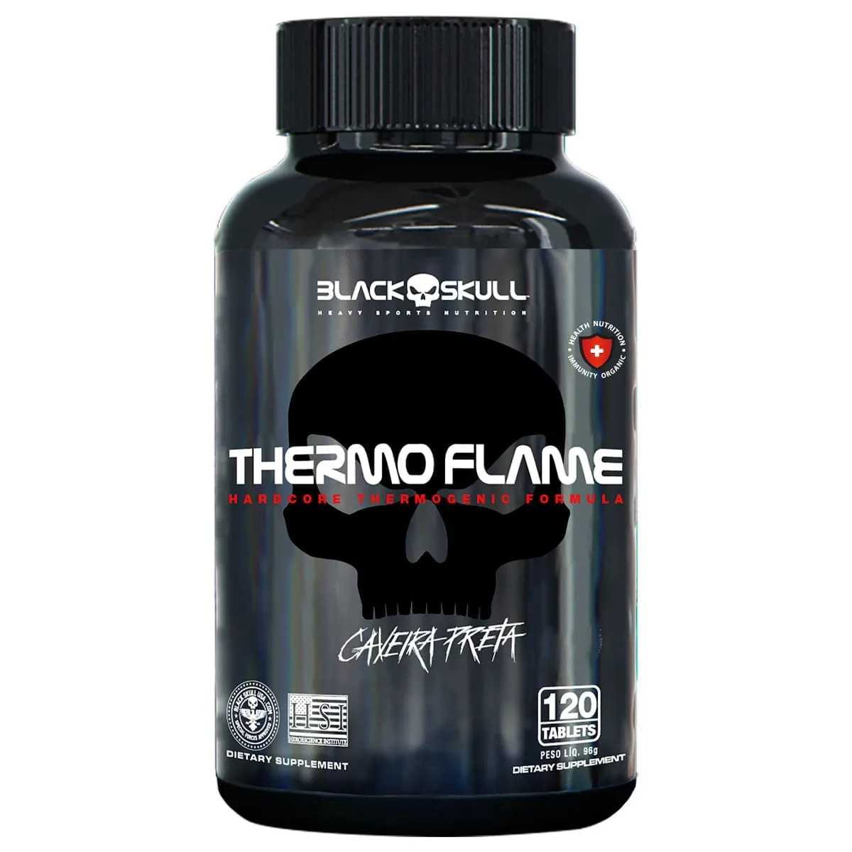 Termogênico Thermo Flame Black Skull 120 Tabletes