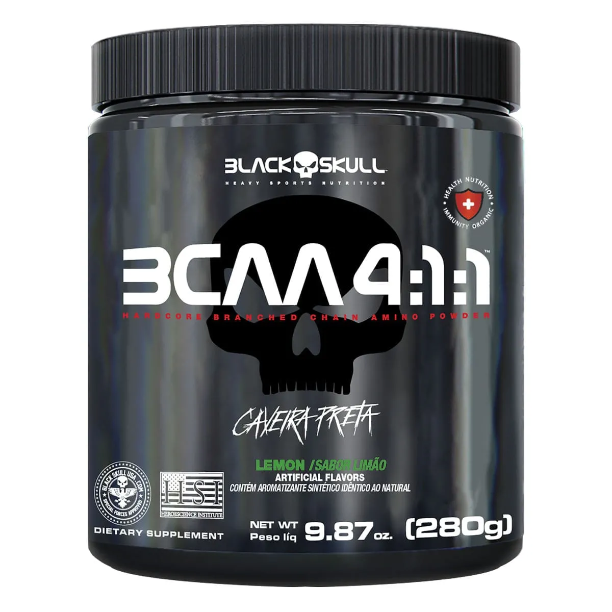 BCAA 4:1:1 Aminoácidos Limão Black Skull 280g