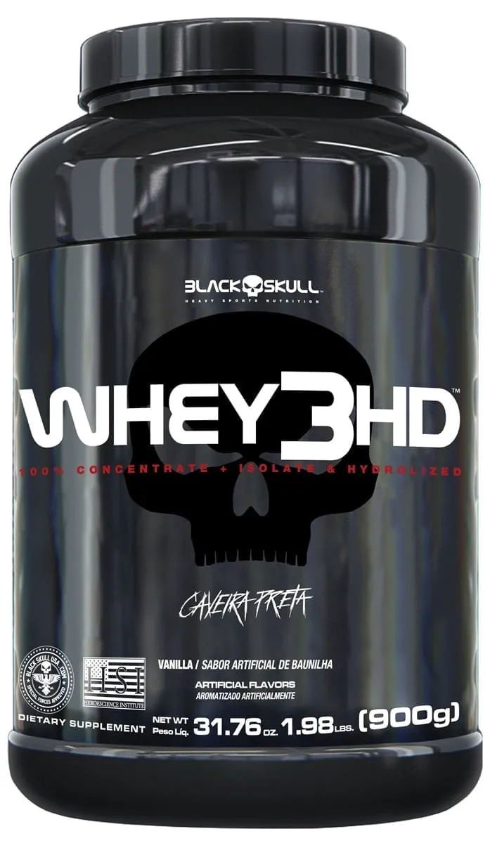 Whey Protein 3HD Baunilha Black Skull 1,8Kg