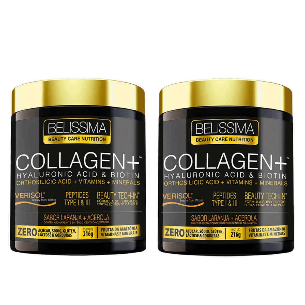 Kit 2 Collagen Plus Belíssima Laranja Com Acerola 264g