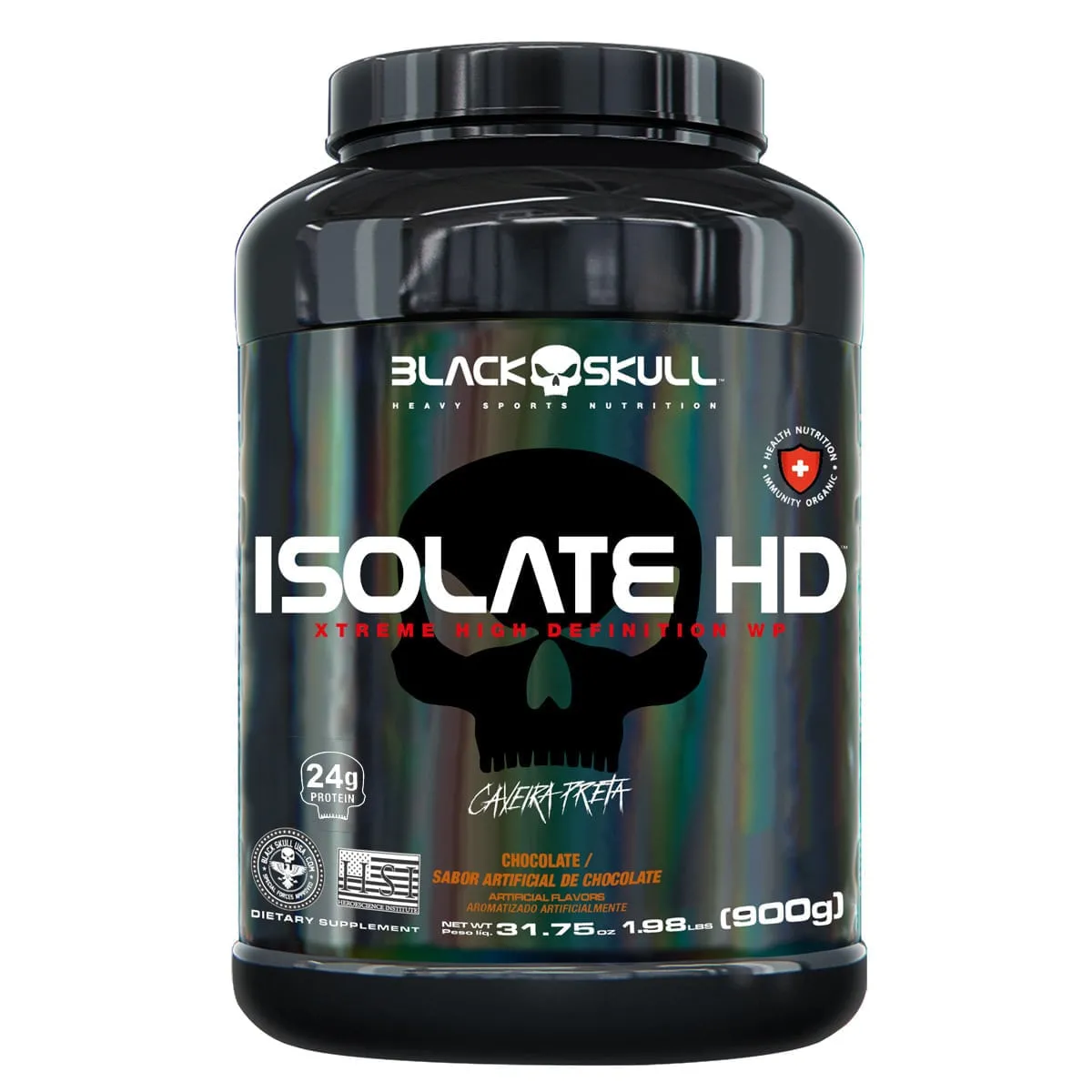 Isolate HD Whey Protein Chocolate Black Skull 900g